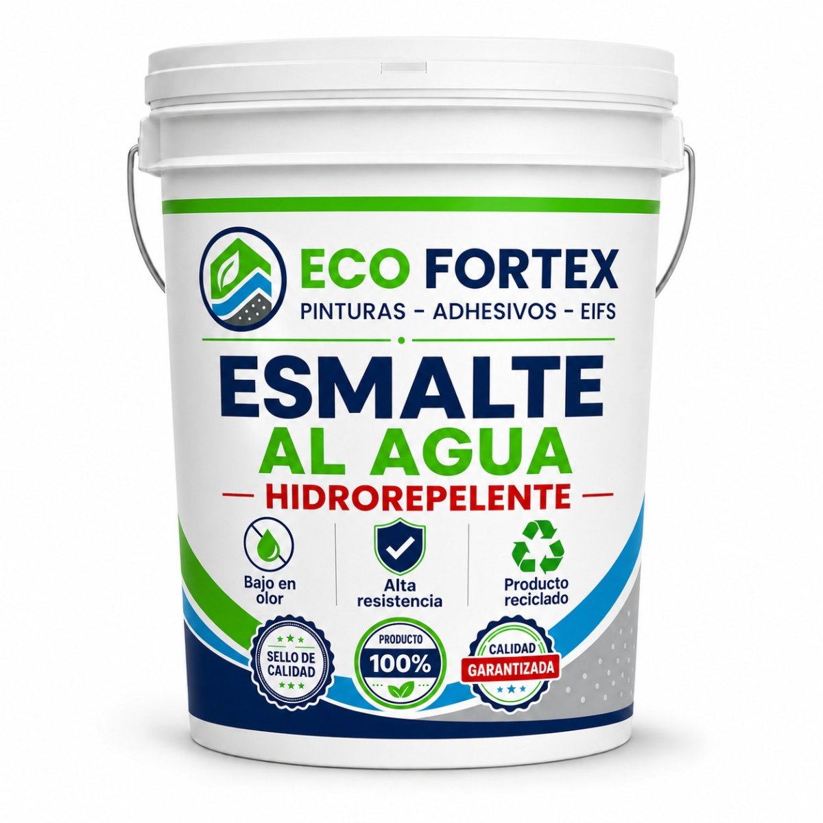Esmalte al Agua Hidrorrepelente Colores - Tineta 20 litros ECO FORTEX para proteger muros ...