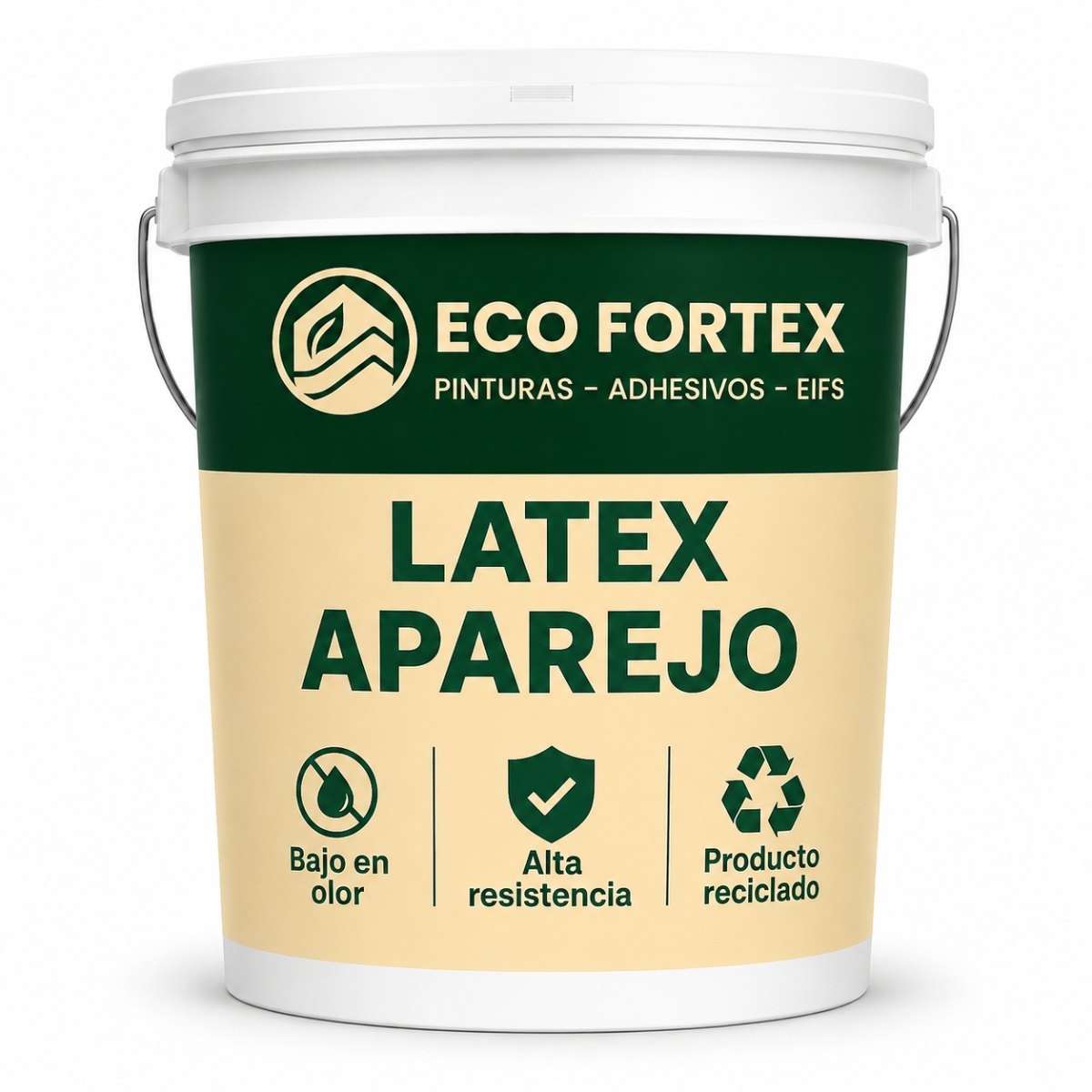 Látex Aparejo Colores - Galón 4 litros ECO FORTEX para preparar y emparejar muros o ciel...