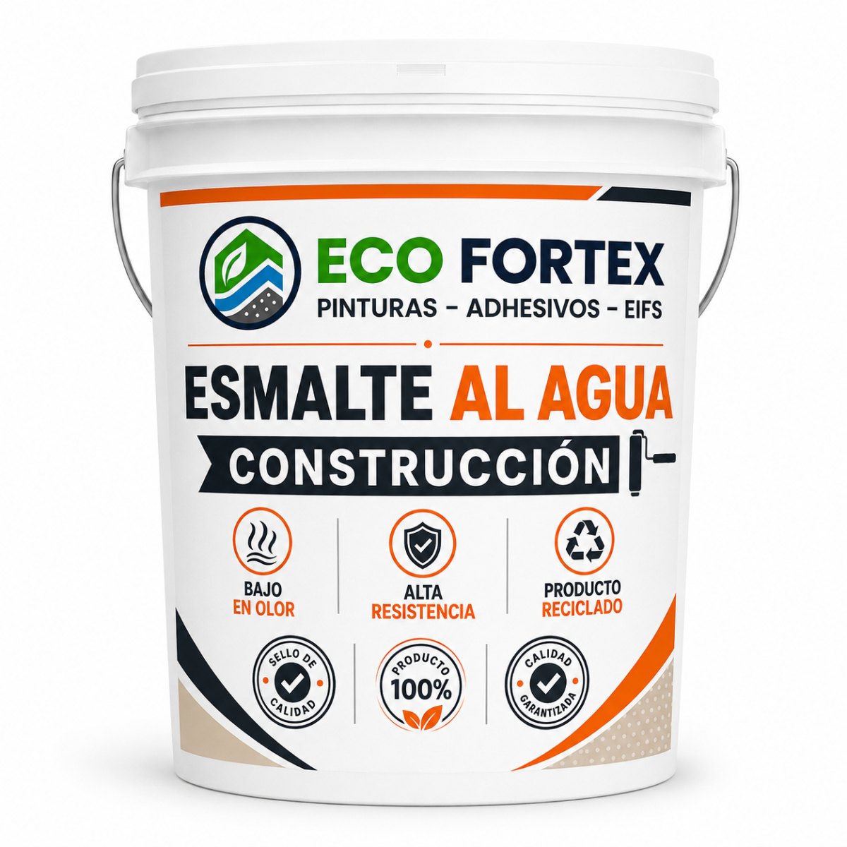 Esmalte al Agua Construcción Colores - Galón 4 litros ECO FORTEX para pintar interiores ...